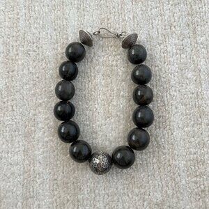 Vintage Beaded Statement Chunky Choker Necklace Jewelry